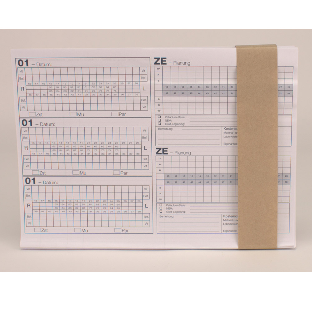 Einlegeblatt Typ A Bema/01-Befund DIN A5 kopfgelocht, 100 Stück