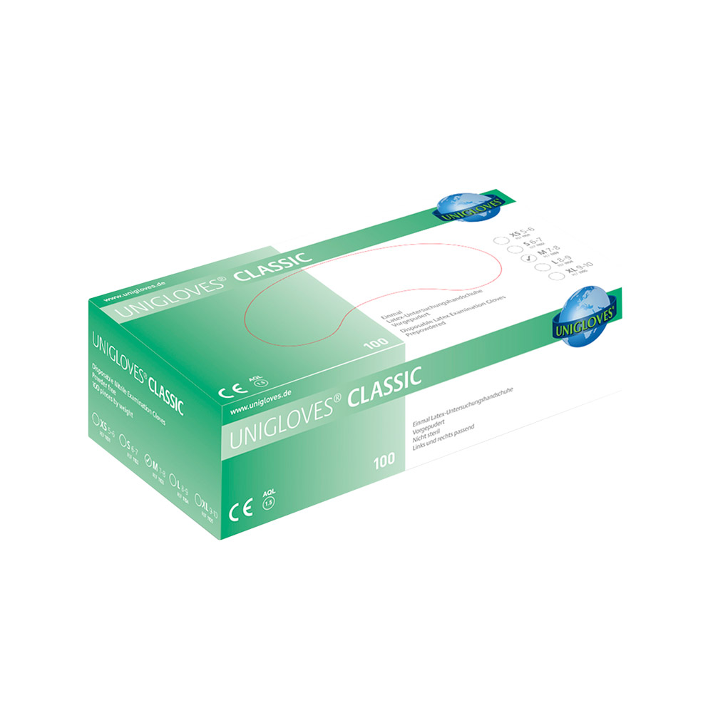Classic Latex Handschuhe S, 100 Stück