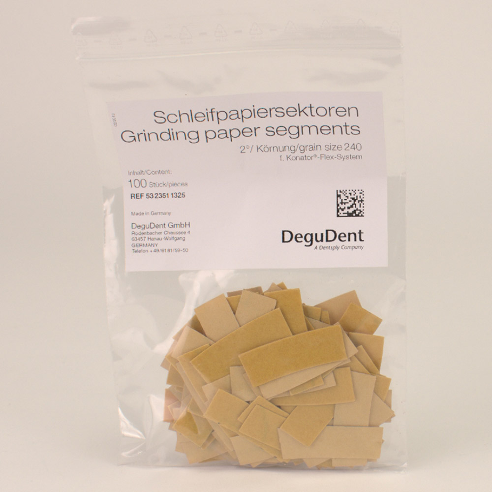 Schleifpapiersektoren 240 2 Grad, 100 Stück