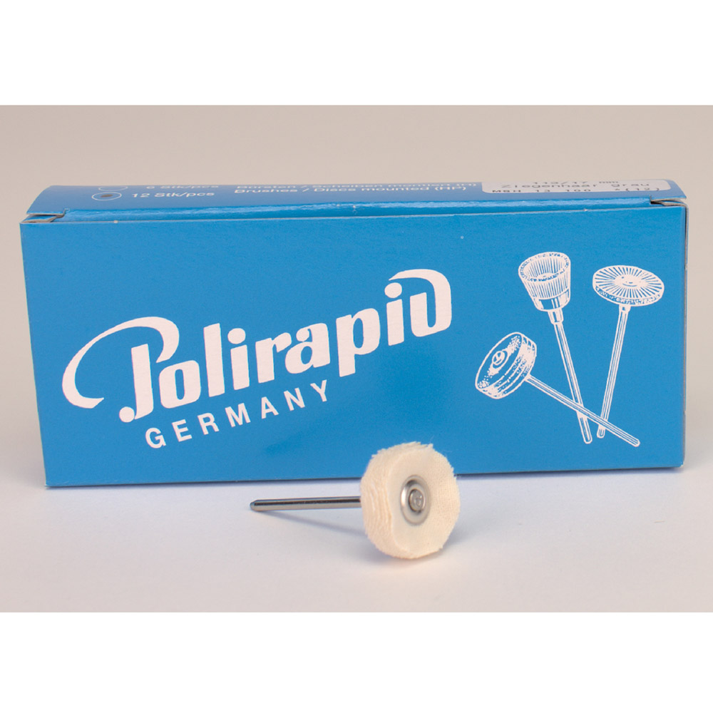 ZR Bürste Hst Flanellscheibe ø21 mm, 6 Stück