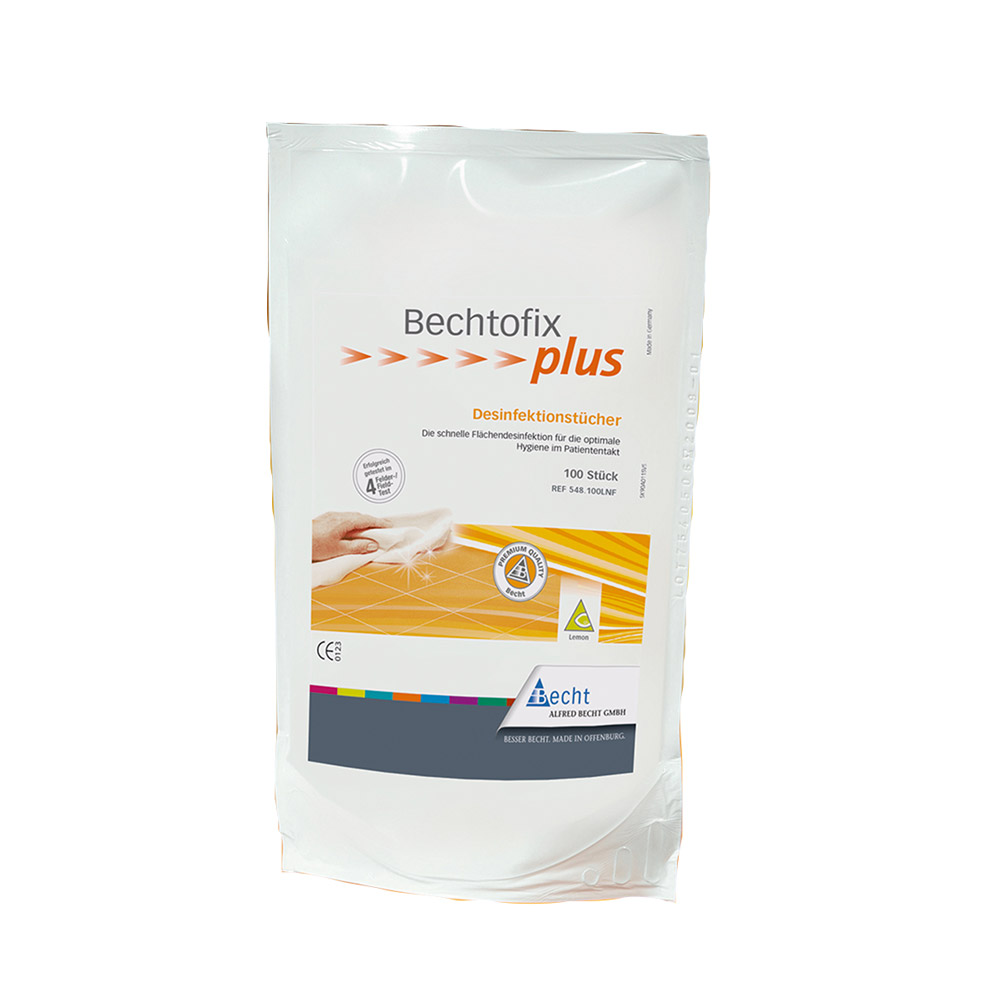 Bechtofix plus lemon Tücher, 100 Stück Nachfüllpackung