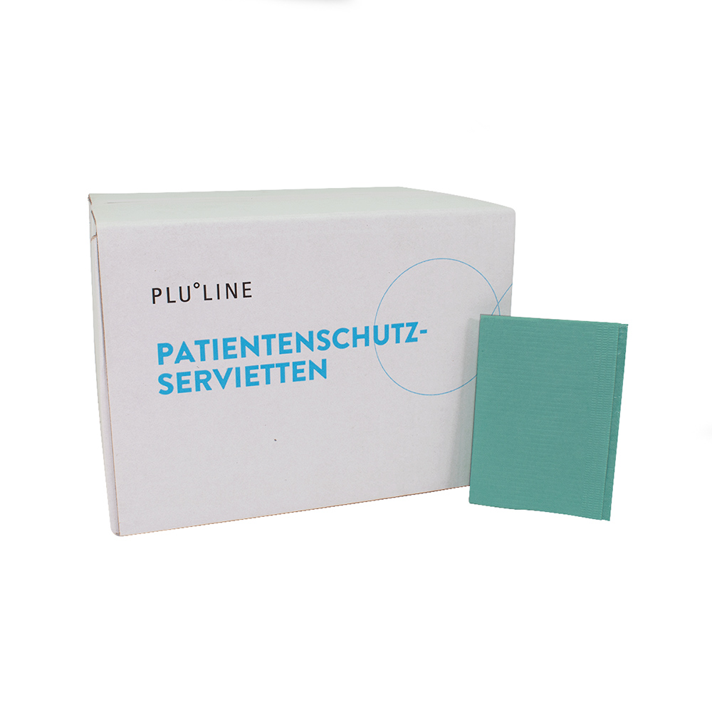 PLULINE Patientenschutzservietten+ grün, 500 Stück