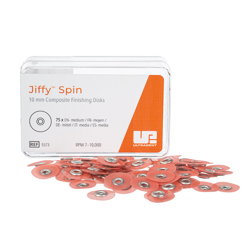 Jiffy Spin Disk 10 mm mittel rot, 75 Stück