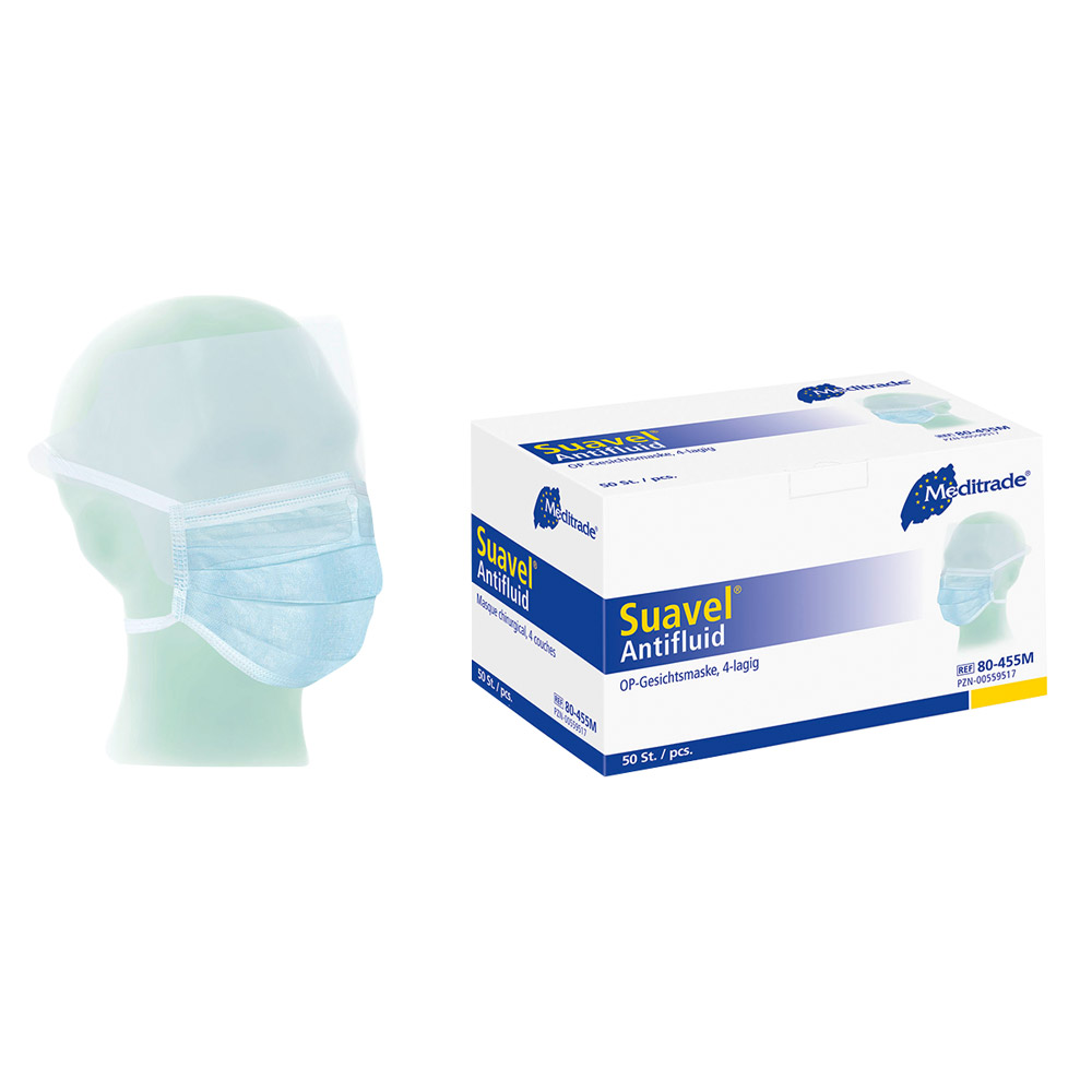 Natural Antifluid Masken blau, 50 Stück