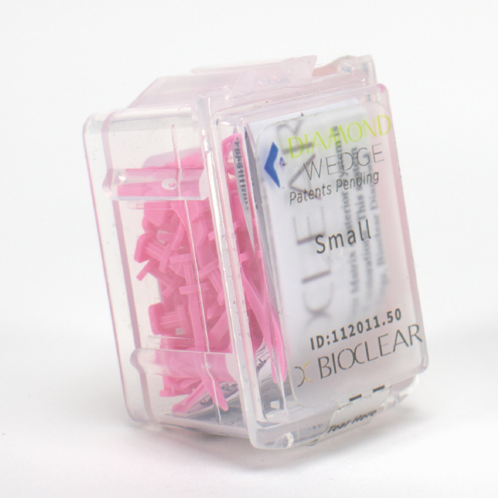 Bioclear Diamond Wedge small rosa, 50 Stück