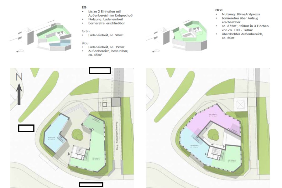 Design Neubau Ärzte- und Geschäftsgebäude