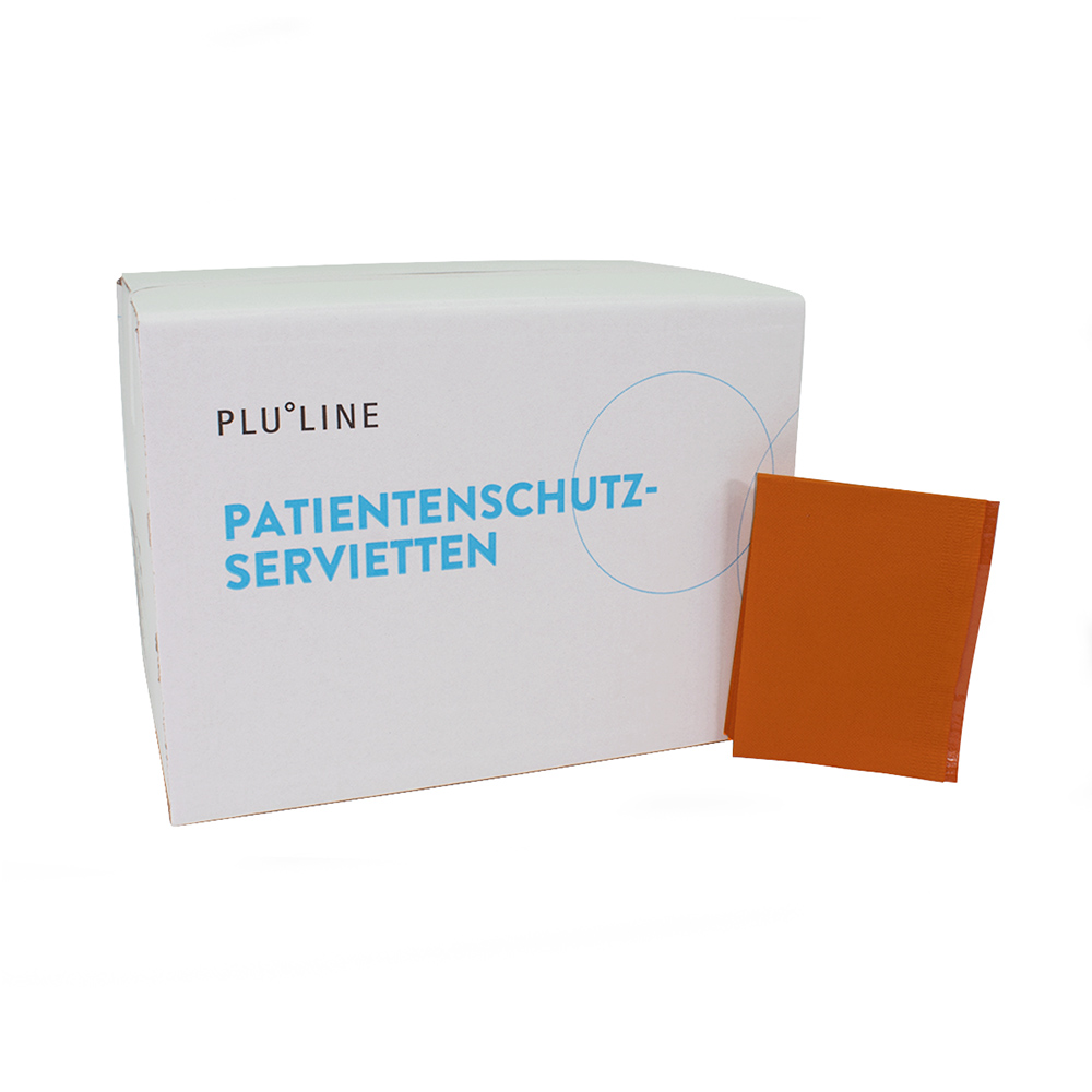 PLULINE Patientenschutzservietten+ orange, 500 Stück