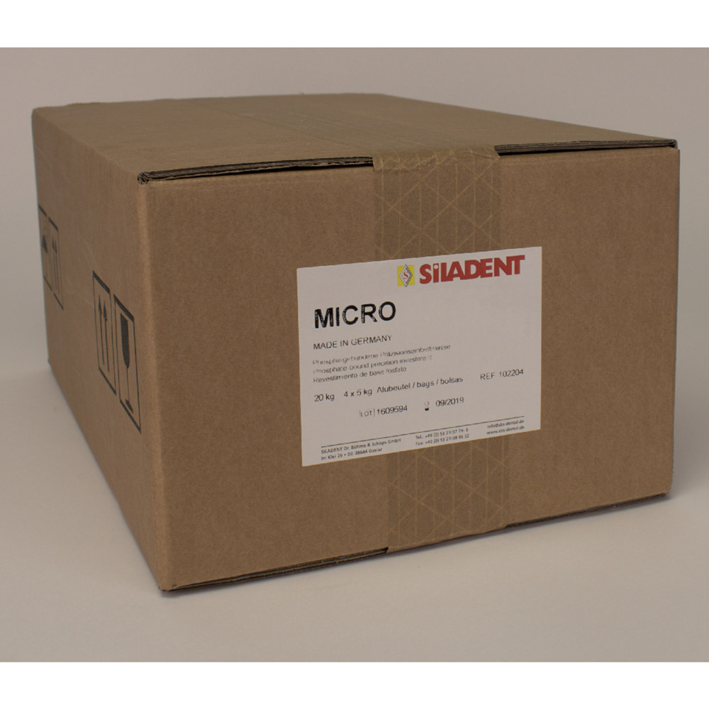 Micro Einbettmasse  4 x 5 kg, 20 kg