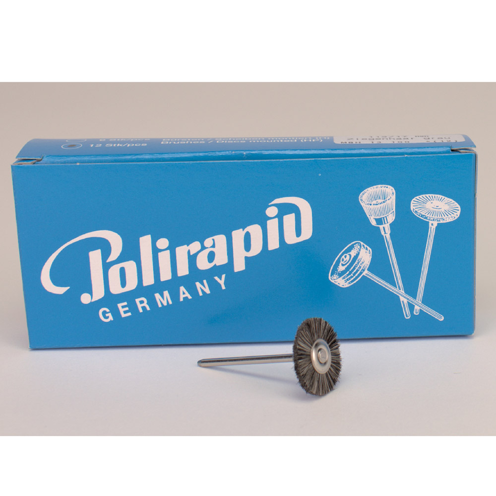 ZR Bürste Hst Ziege grau ø21 mm, 12 Stück