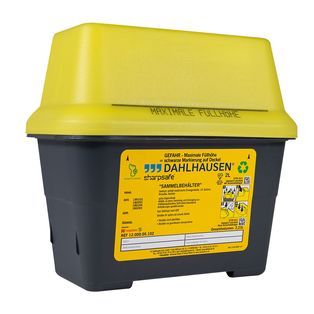 Sharpsafe Abwurfbehälter 2 Liter, Stück