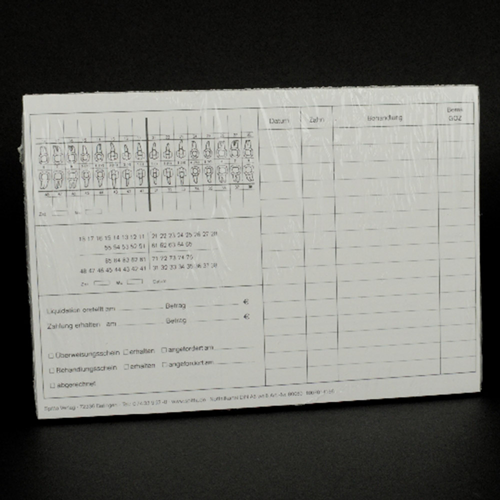 Notfallkartei A5 weiß, 100 Stück