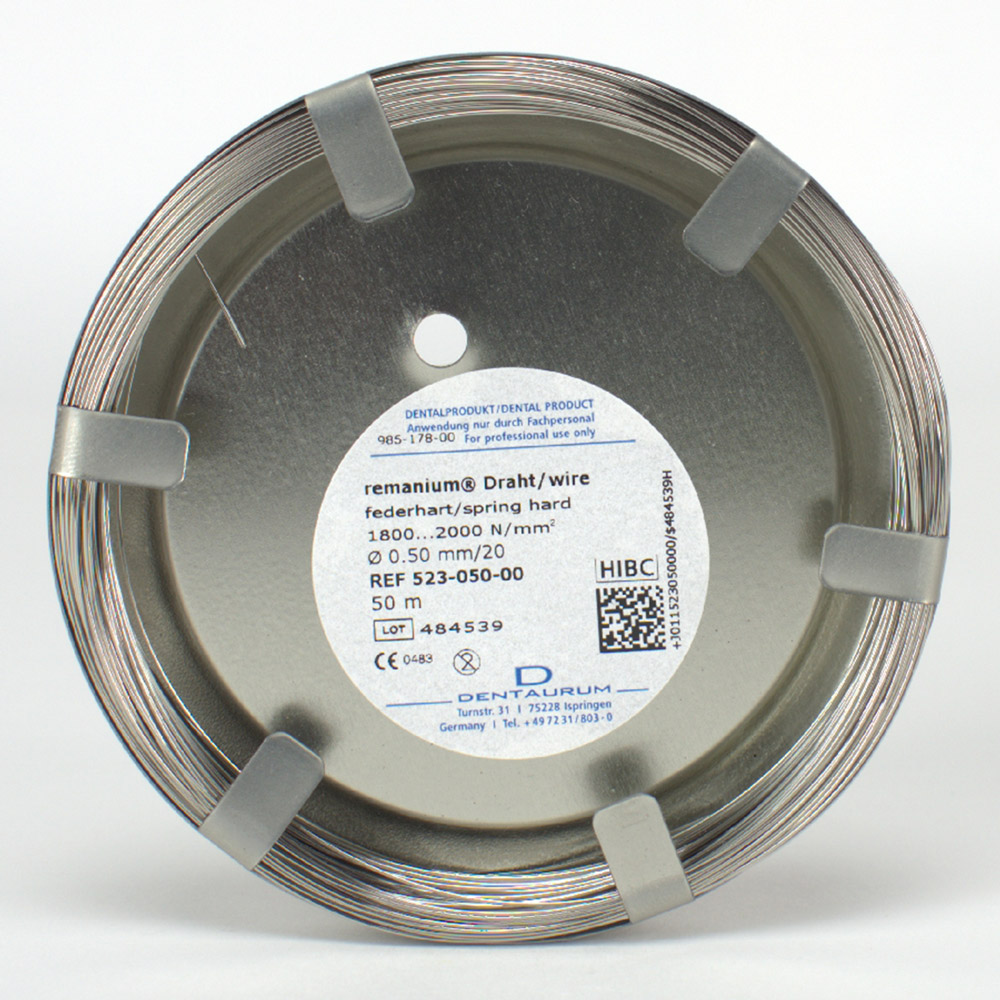 Remanium Draht federhart 0,50 mm, 50 m