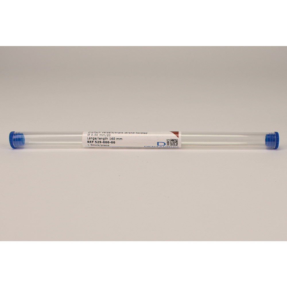 Gold Retainerdraht 3-fach verseilt rund 0,50 mm/20, Stück