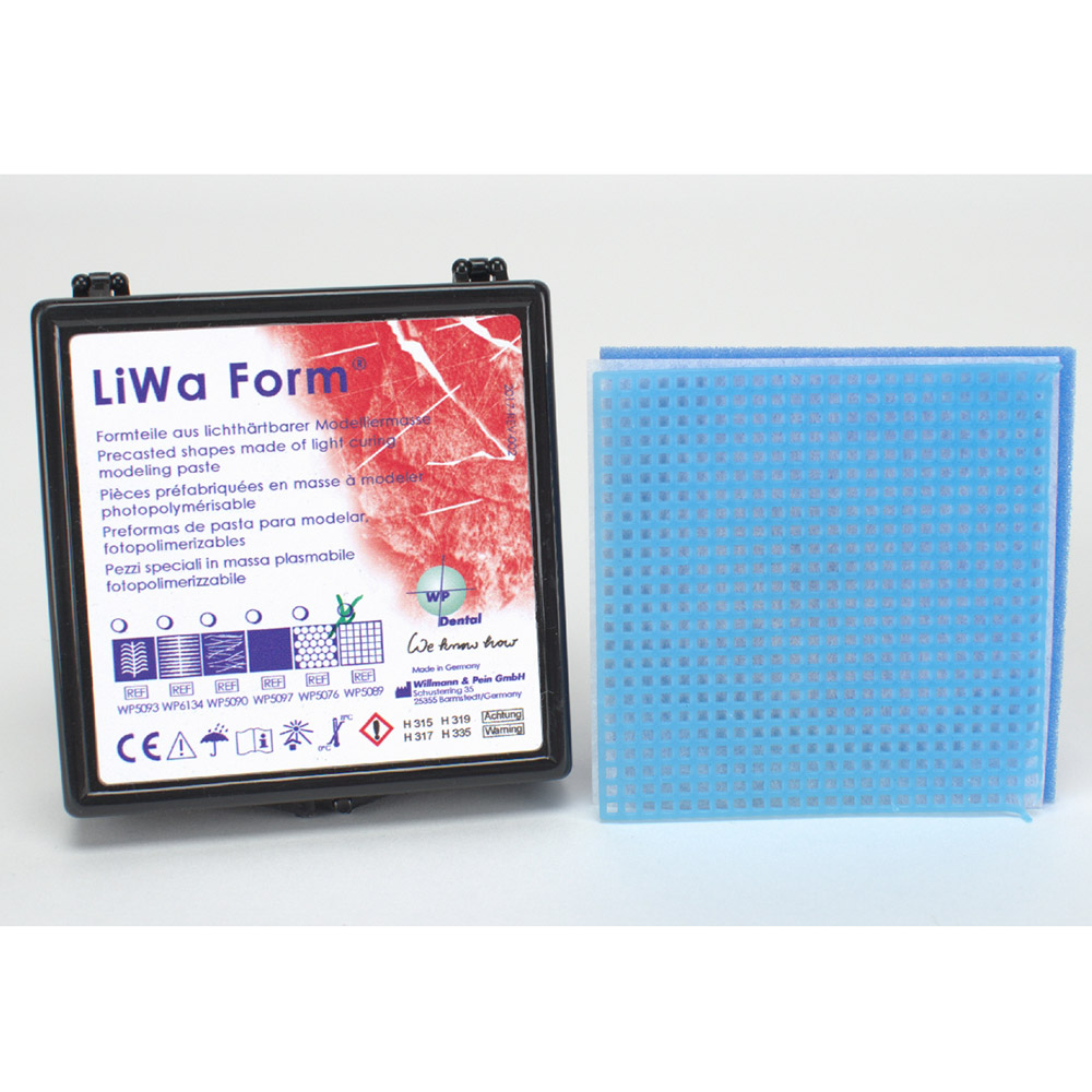 Liwa Form Retensiongitter eckig, 5 Stück