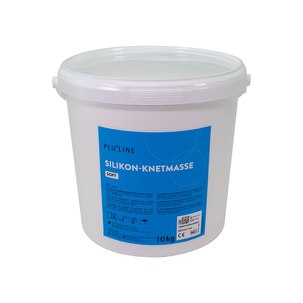 PLULINE Silikon-Knetmasse soft, 10 kg Eimer