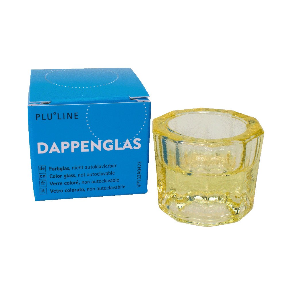 PLULINE Dappenglas gelb, Stück