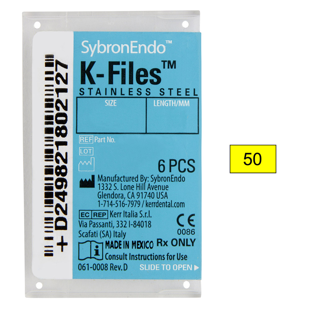 K-Feilen 050 25 mm, 6 Stück