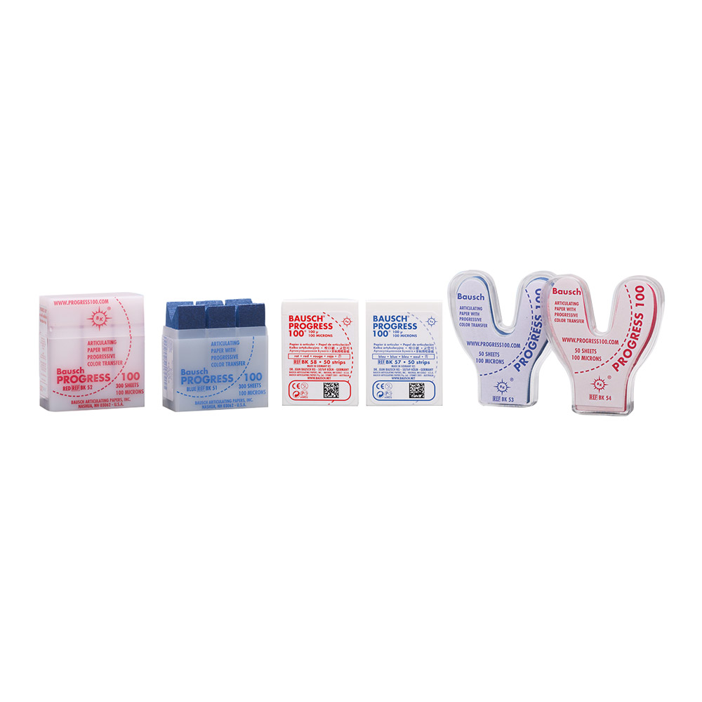 Progress 100 Âµ blau BK 51, 300 Streifen Spender