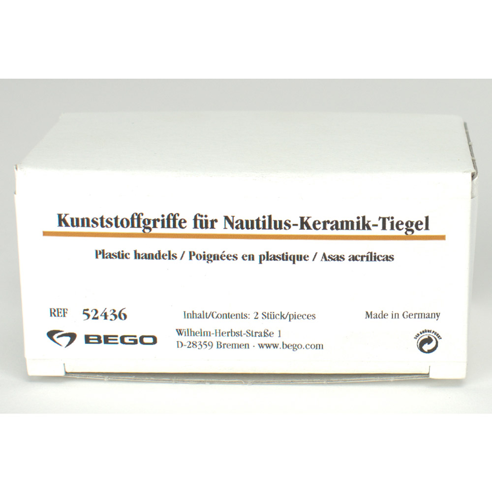 Kunststoff Griffe für Nautilus Keramiktiegel, 2 Stück
