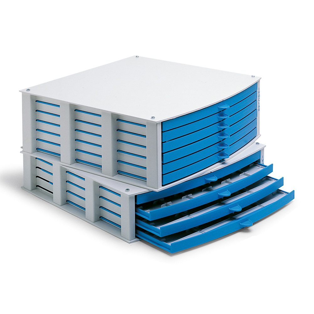 Acryl Zahnschrank blau, Stück