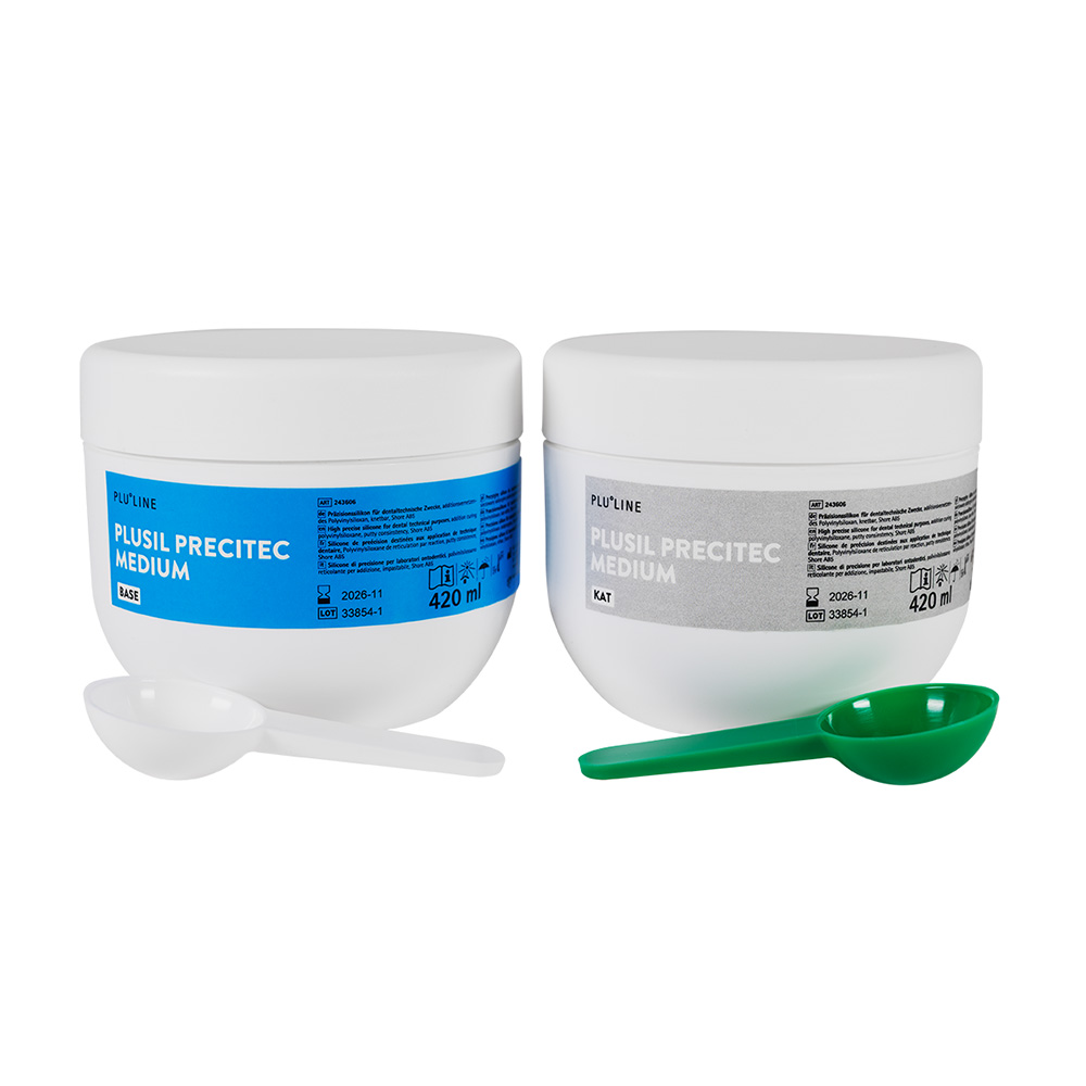 Plurasil Precitec medium Knetmasse, 2 x 420 ml Dose