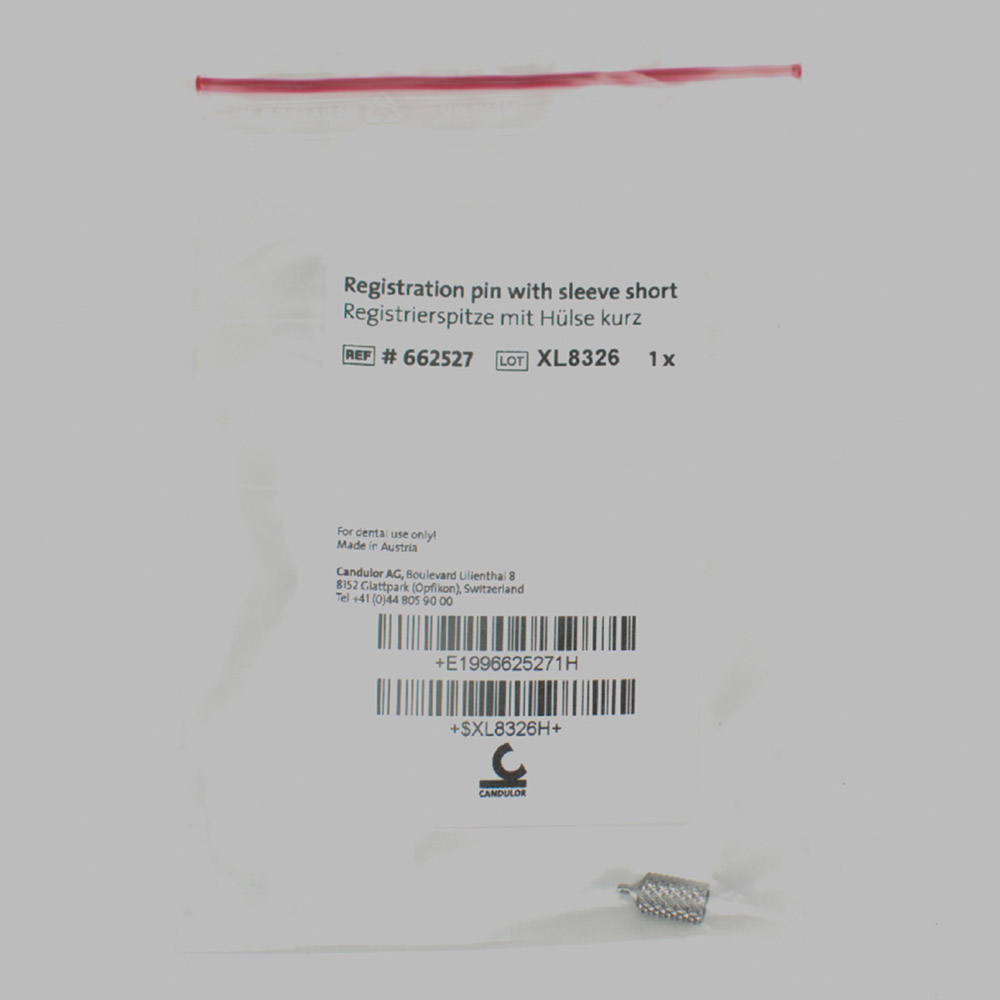 Registrierspitze mit Hülse kurz Set 15, Stück