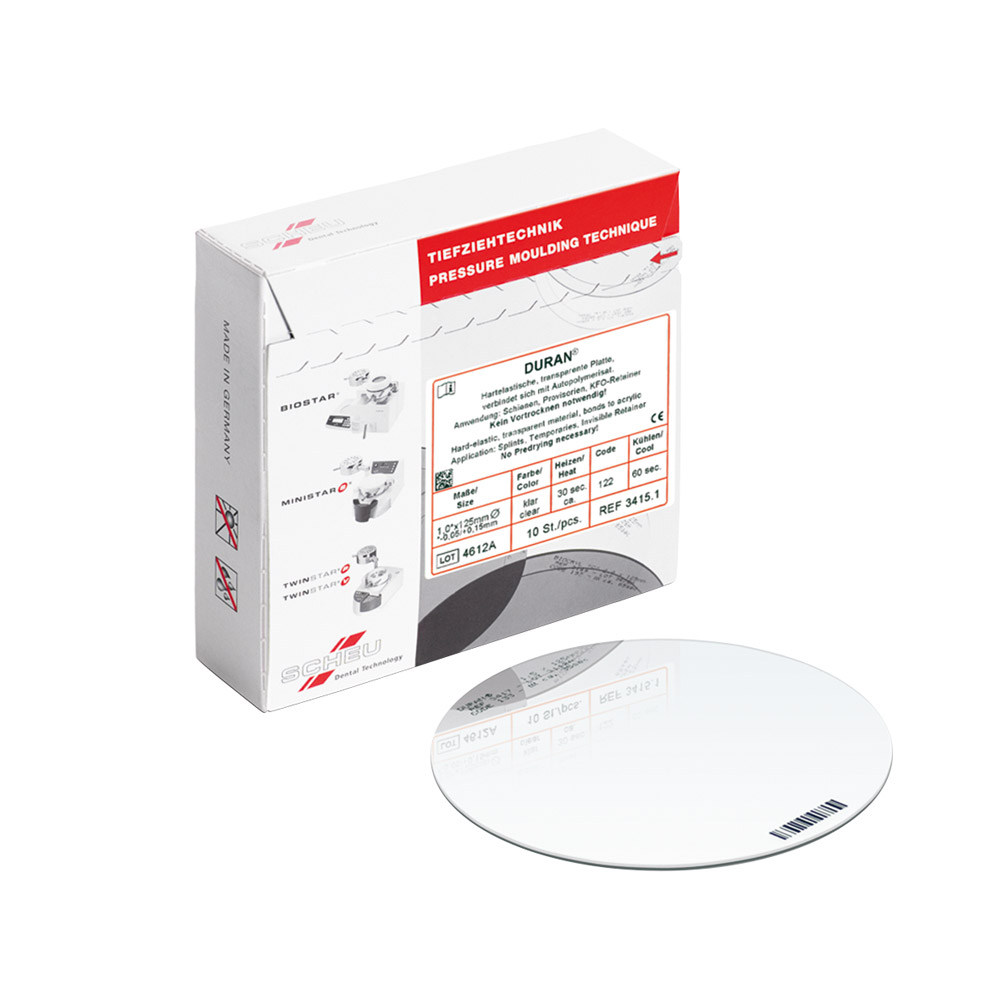 Duran Tiefziehfolie 125 x 2,00 mm, 10 Stück