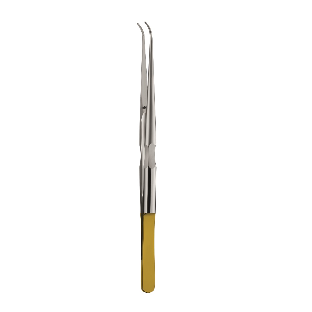 Mikro-Pinzette anat. 0,8 geb. LS RH St