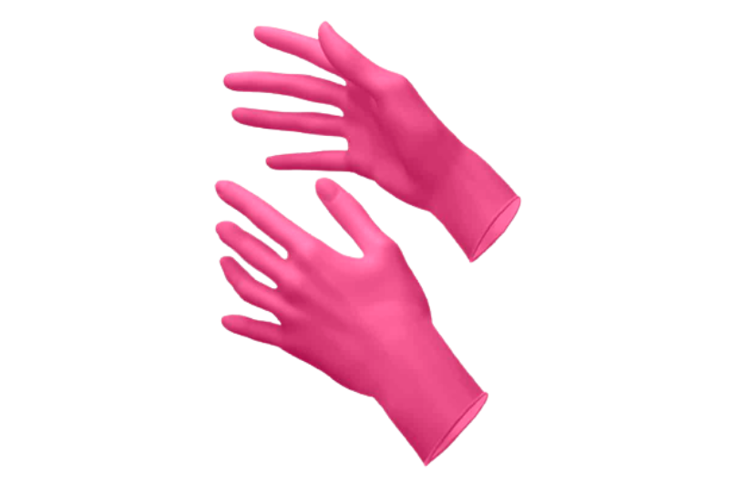STYLE Nitril Handschuhe Gr. M fuchsia, 100 Stück Packung