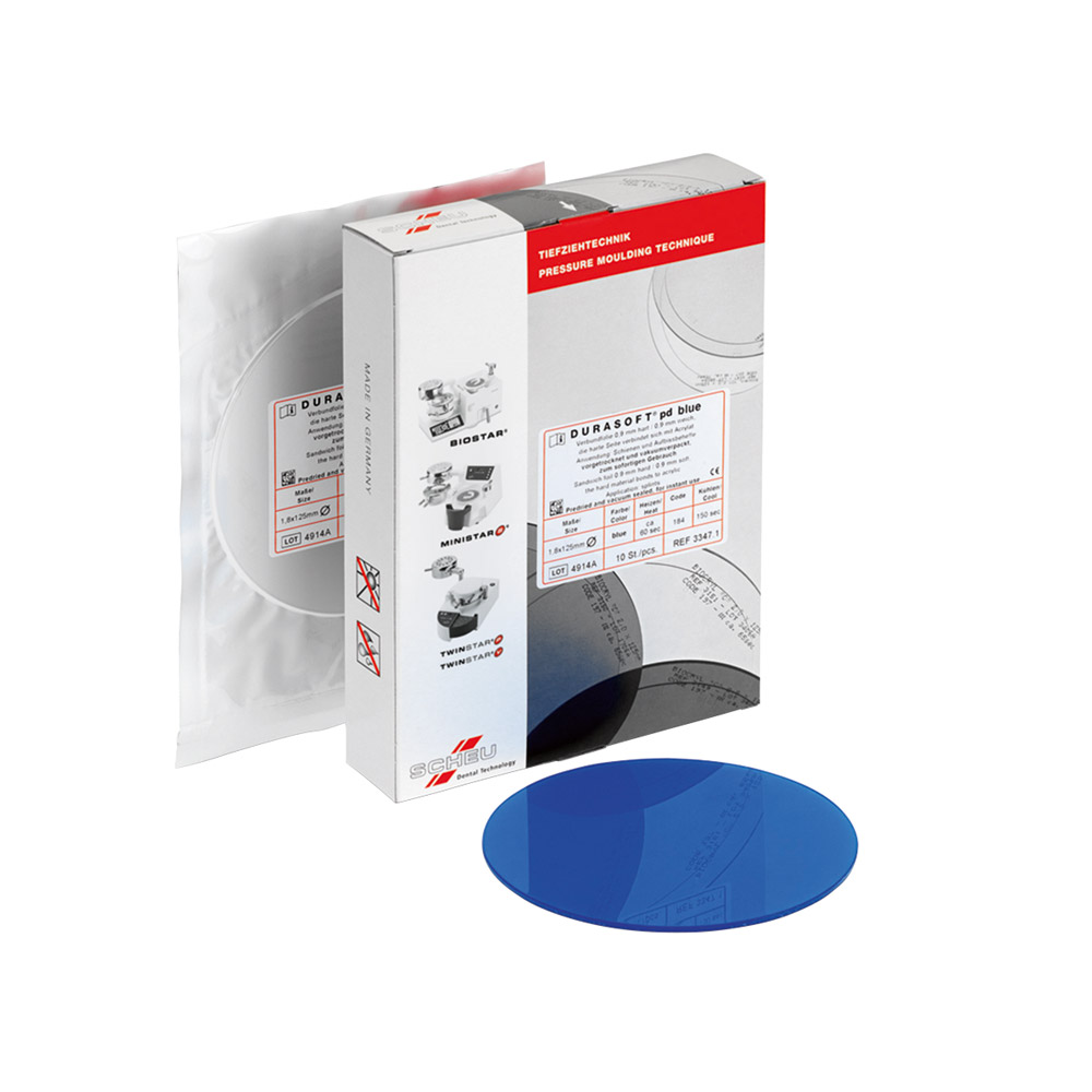 Durasoft blue pd Tiefziehfolie 125 x 2,50 mm, 10 Stück