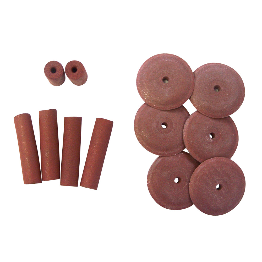 Dedeco Gummipolierer Walze rot 24 mm, 100 Stück