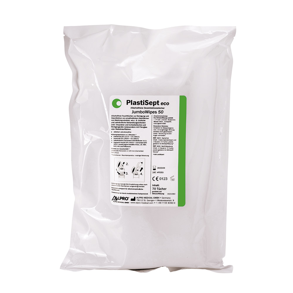 PlastiSept eco JumboWipes 50, 12 x 70 Stück