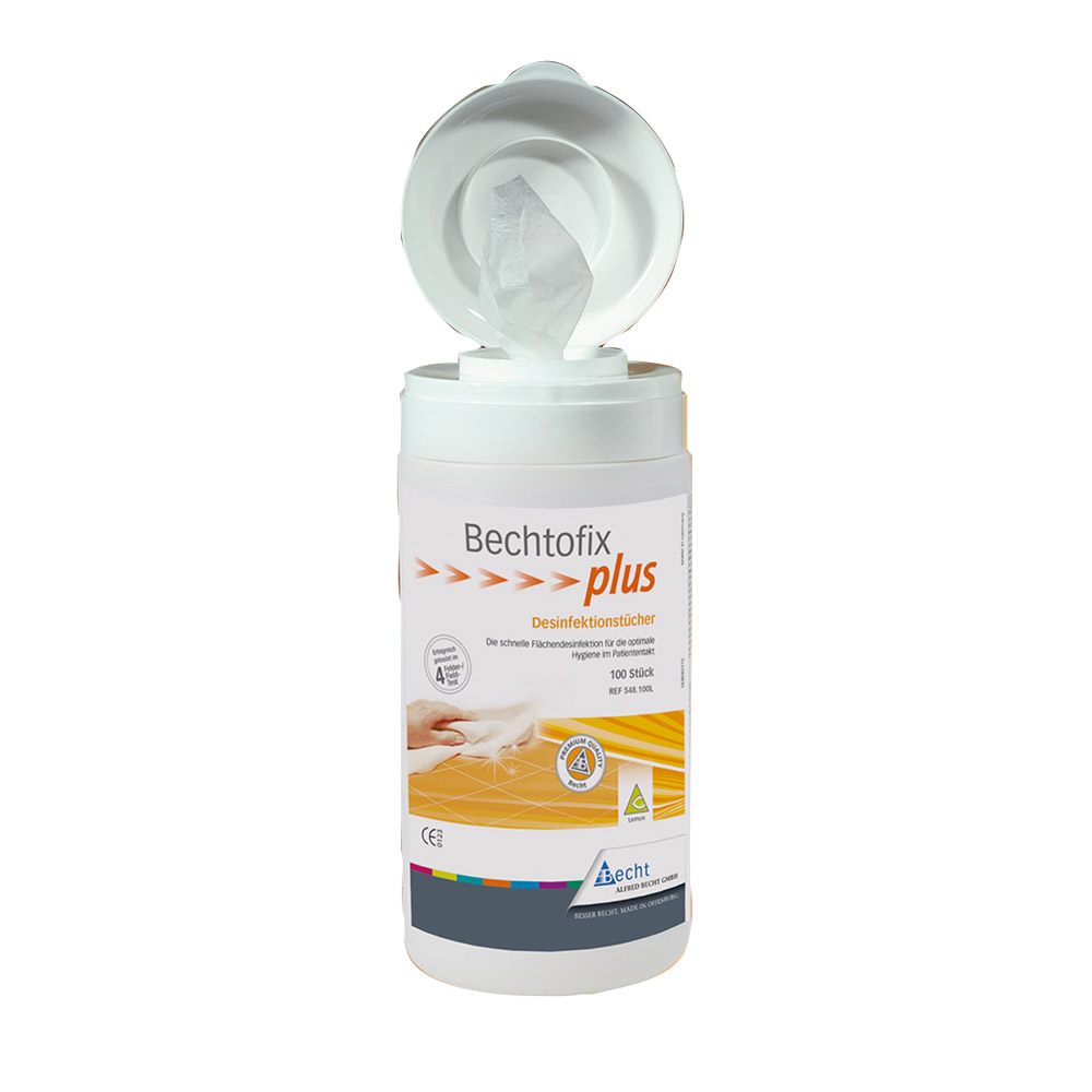 Bechtofix plus lemon Tücher, 100 Stück Dose