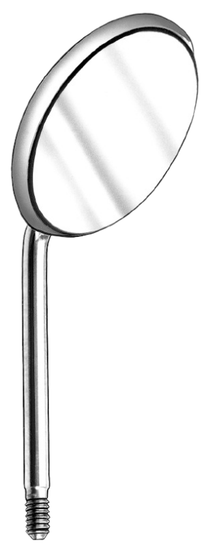 Mundspiegel Rhodium plan 20 mm 478/3 , 12 Stück