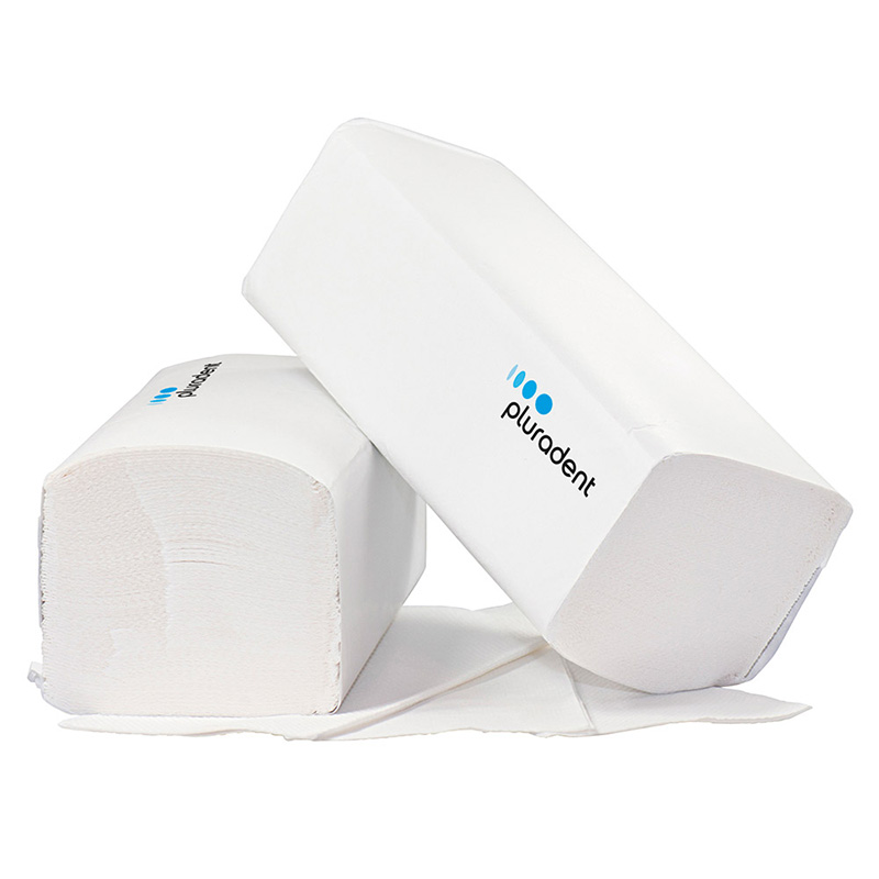 Pluratissue V Handtuch weiß 25 x 23 cm 2-lagig, 3000 Stück