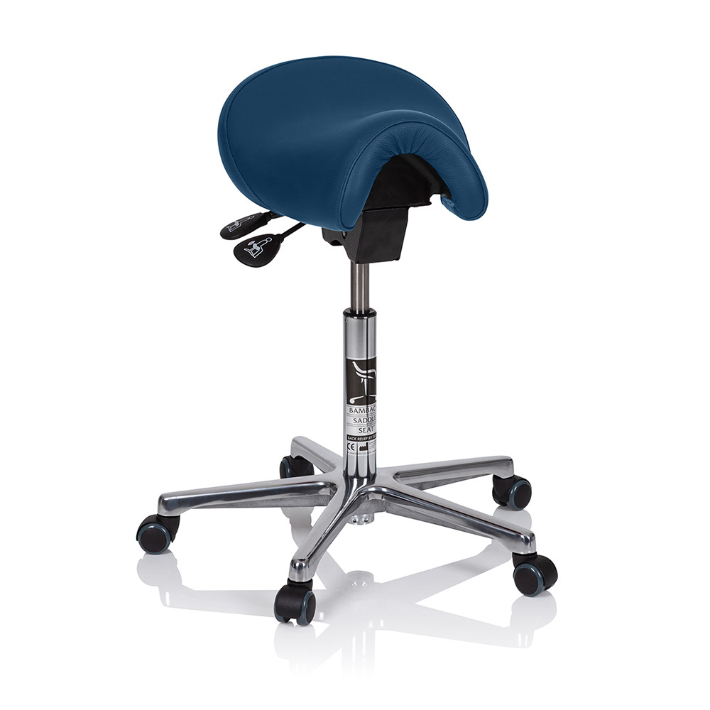 Bambach Sattelsitz ohne Lehne merlin-blau, Stück