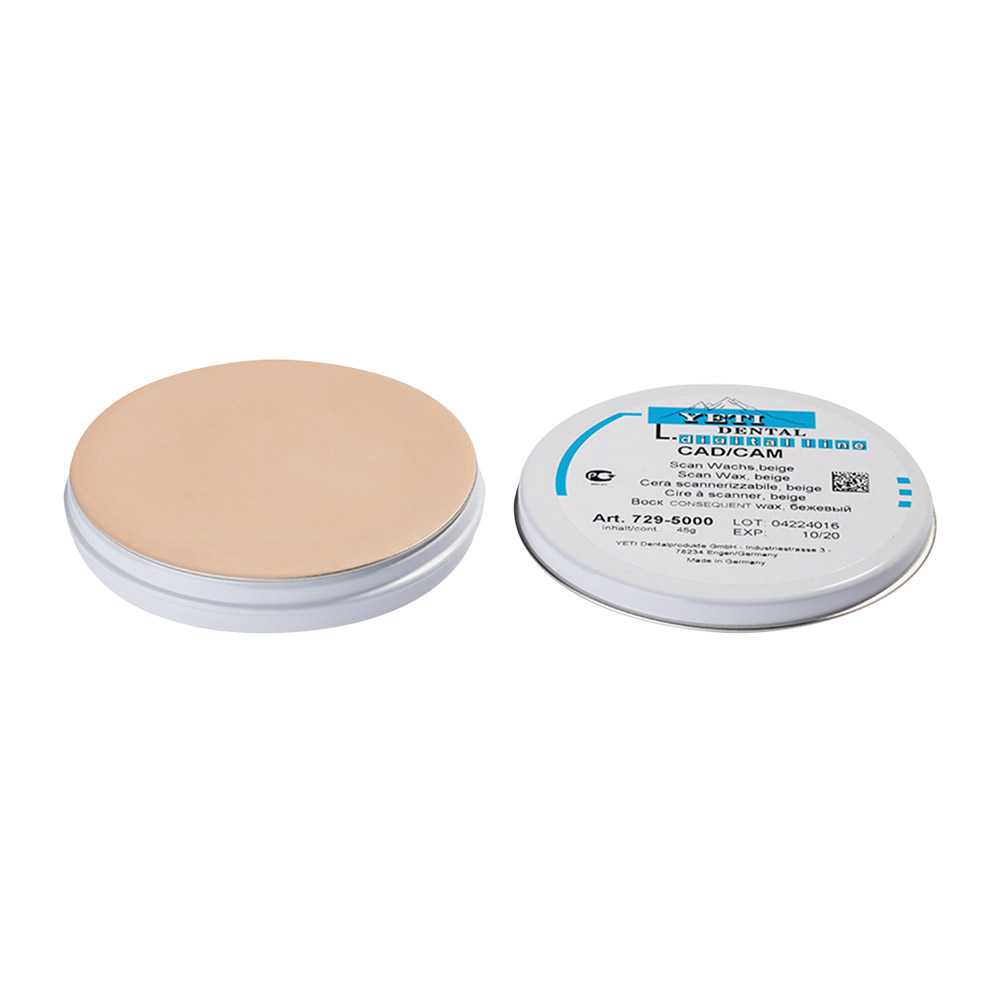 CAD/CAM Scanwachs beige, 45 g