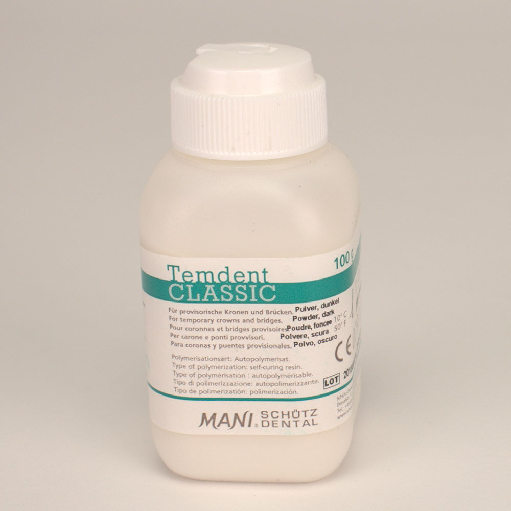 Temdent Pulver dunkel, 100 g
