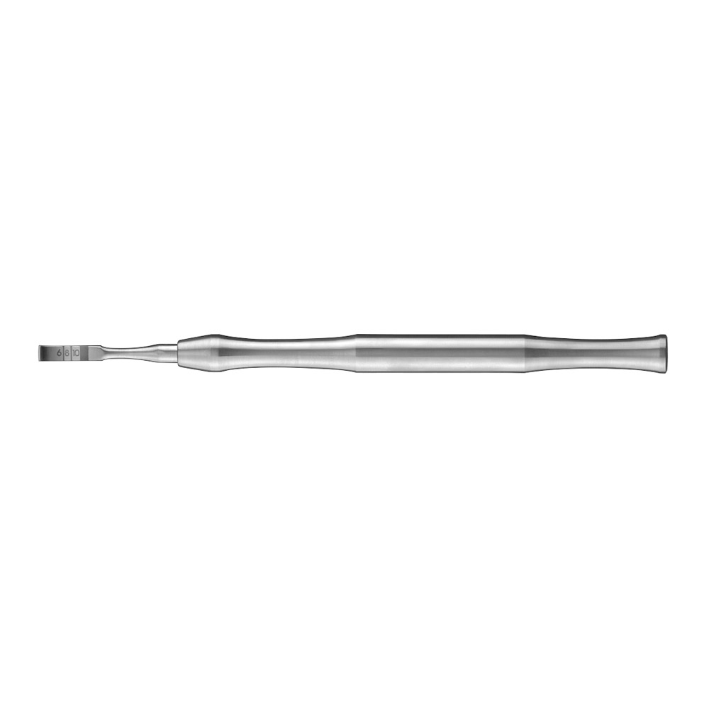 Osteotom Knochenmeissel 3 mm gebogen, Stück