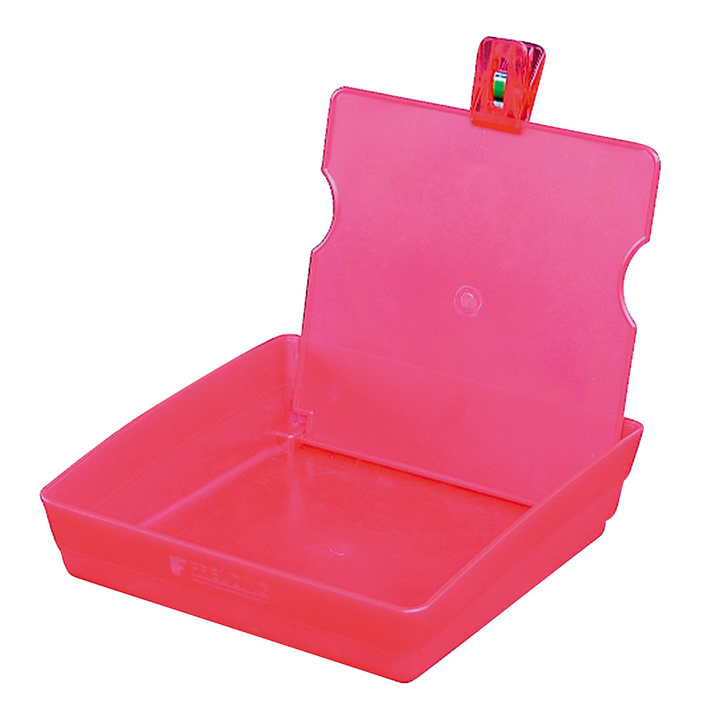 Arbeitsschale mit Klammer rot, Stück
