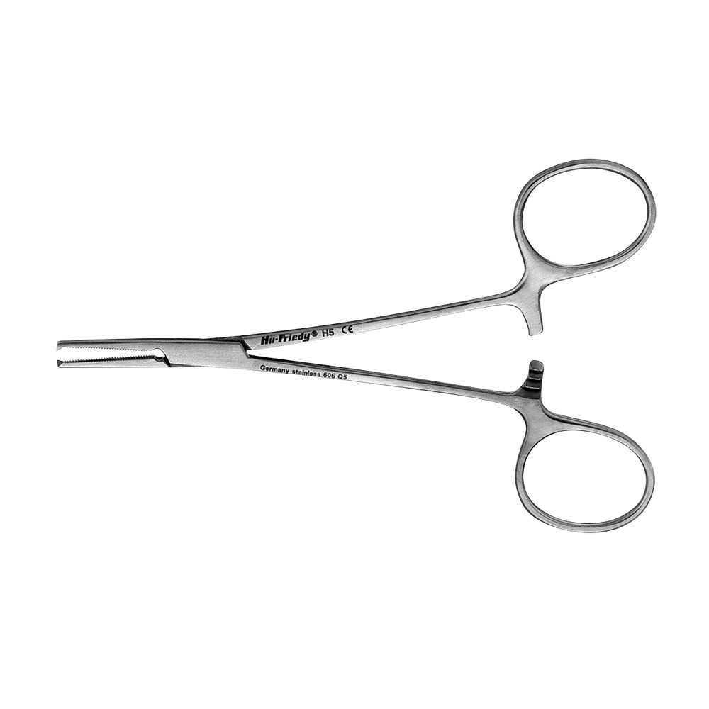 Arterienklemme Halsted Mosquito 5 12,0 cm gerade 2 Zinken, Stück