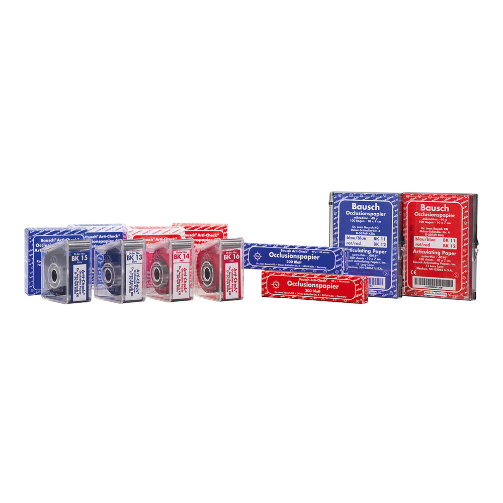 Occlusionspapier blau BK 09, 200 Streifen Heft