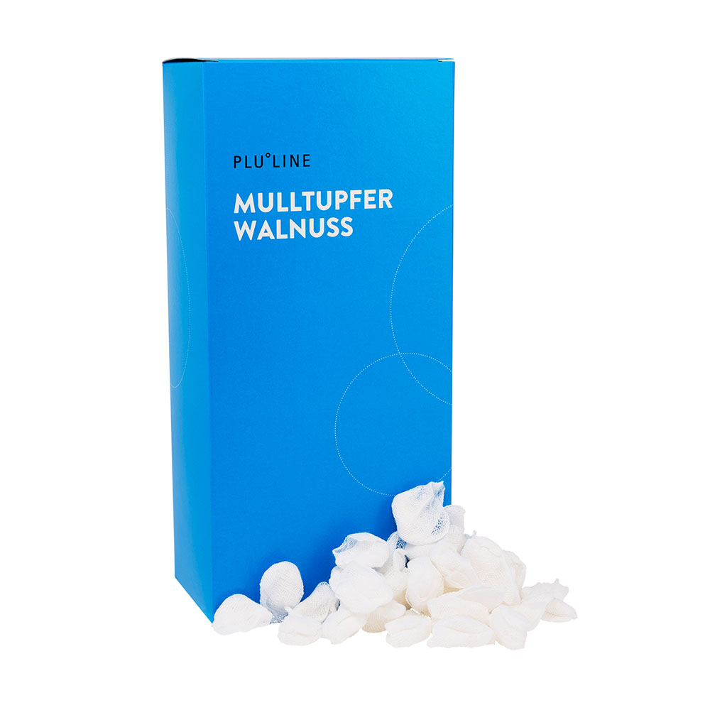 PLULINE Mulltupfer steril Walnuss, 500 Stück