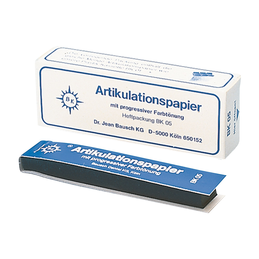 Artikulationspapier blau BK 05, 300 Streifen Heftchen