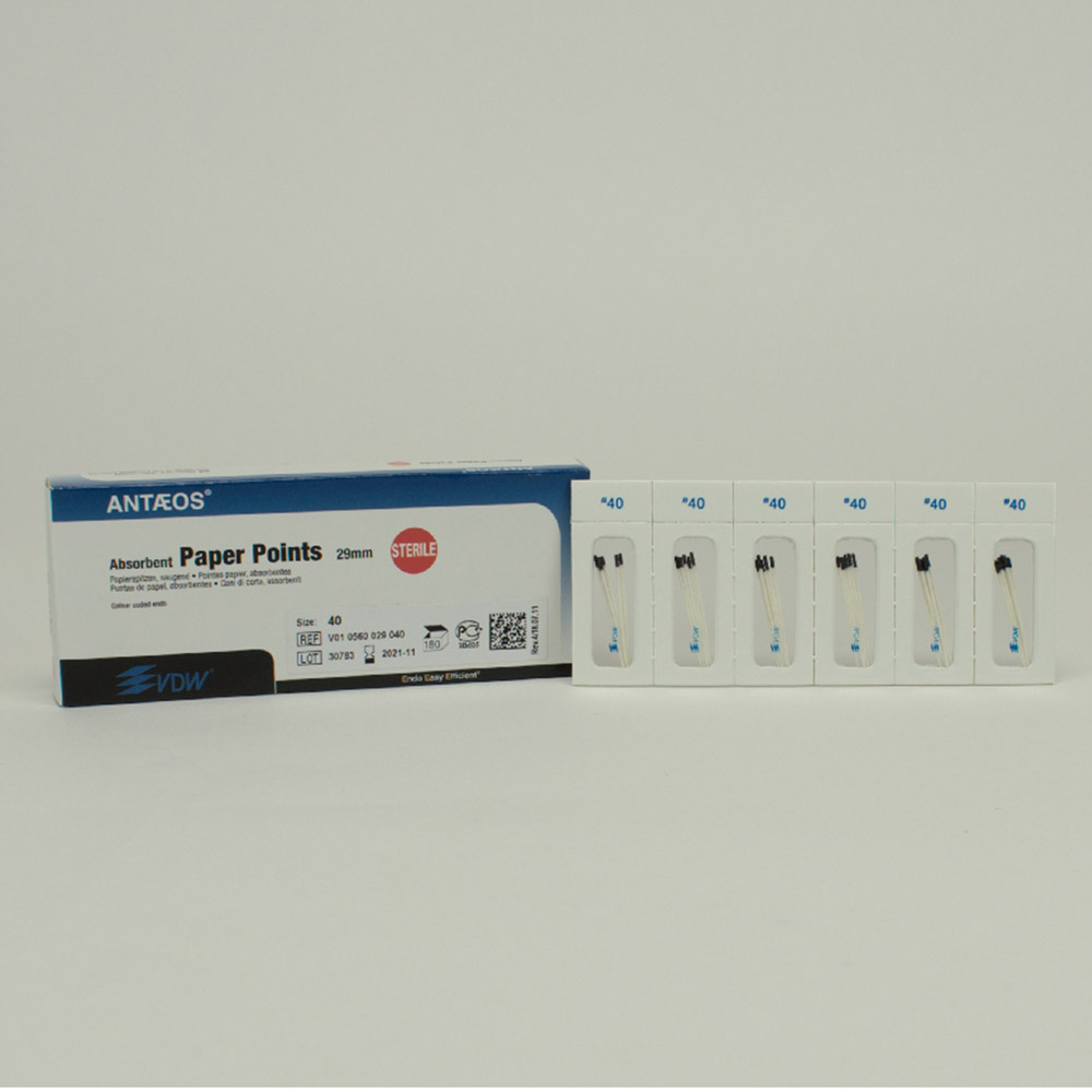 Papierspitzen Taper.02/40 steril, 180 Stück