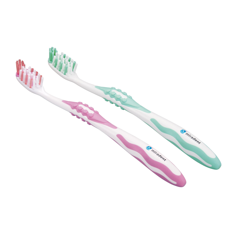 Carebrush Zahnbürste weiß/pink, Stück