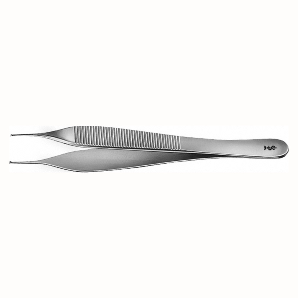 Pinzette chirurgisch 1x2 Zähne Adson 0,9/120 mm gerade fein, Stück