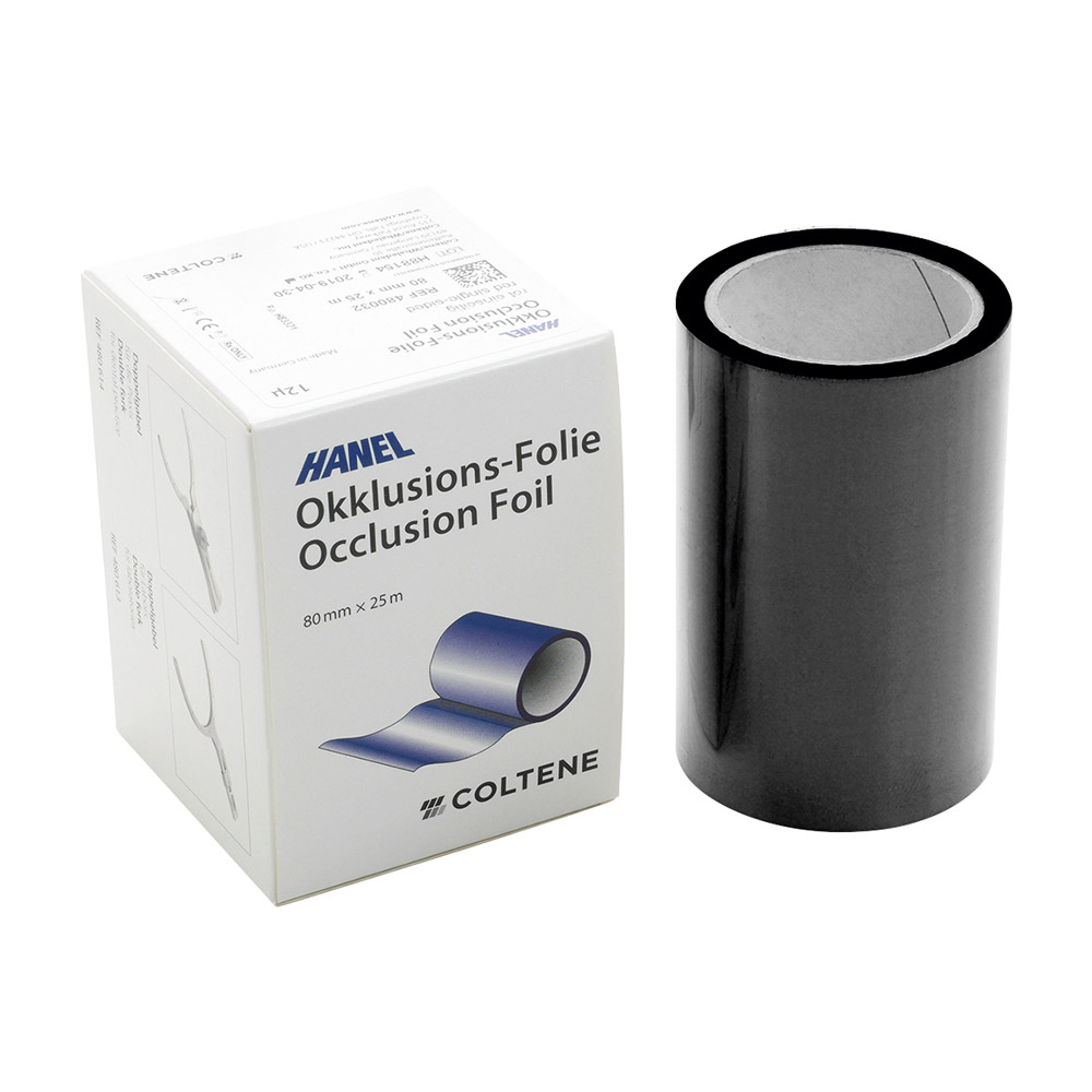 Hanel-Folie einseitig schwarz 80 mm 12 µ, 25 m Rolle