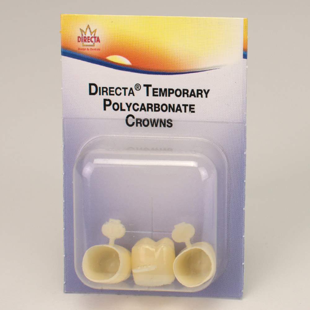 Directa-Kronen transluzent Molar U8L, 3 Stück