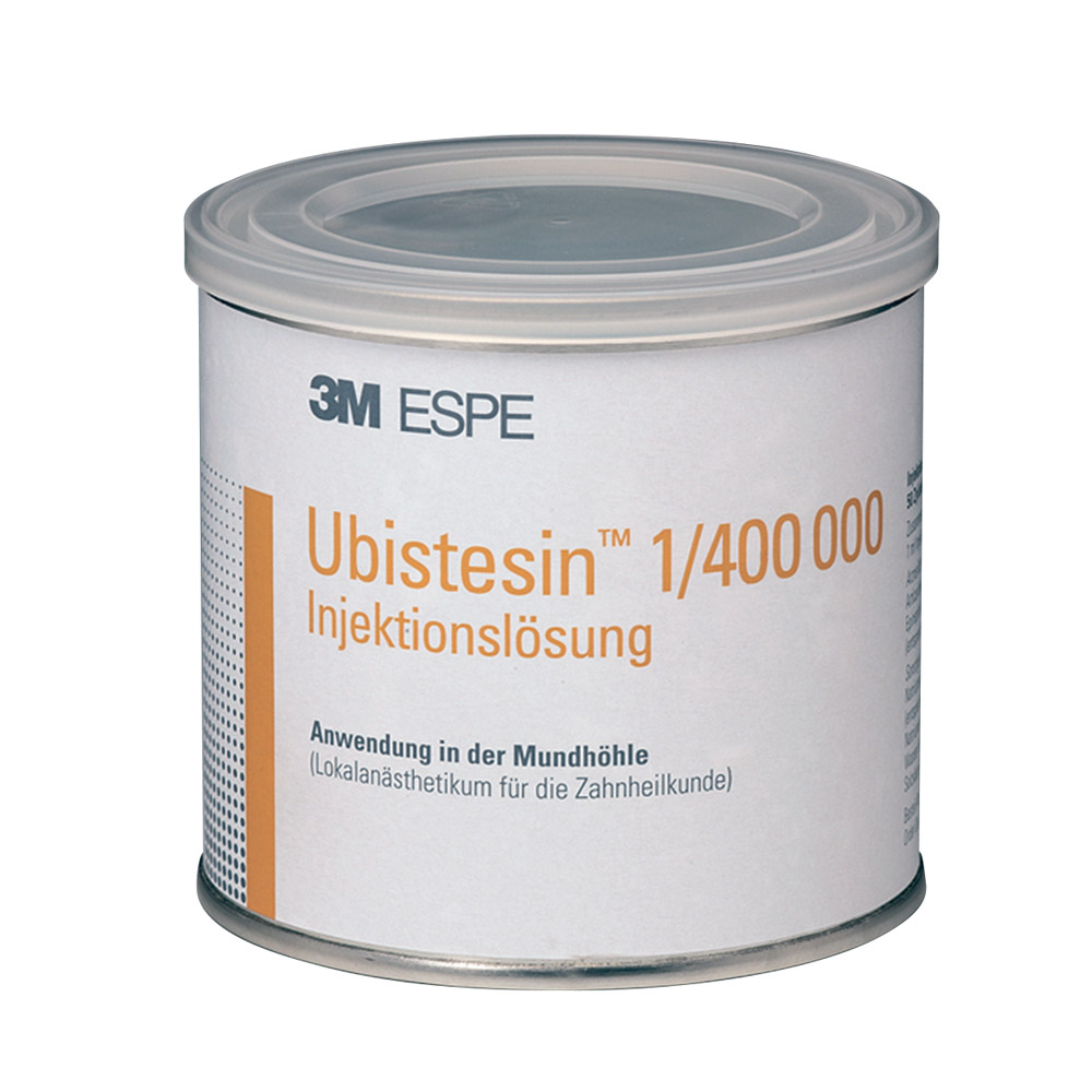 Ubistesin 1/400000 Zylinderampullen, 50 Stück